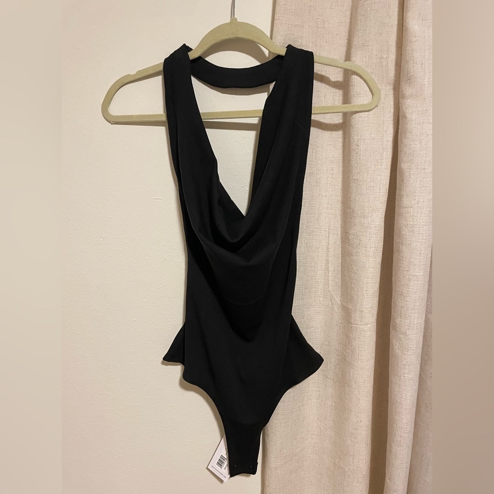 WeWoreWhat Cowl Halter Bodysuit